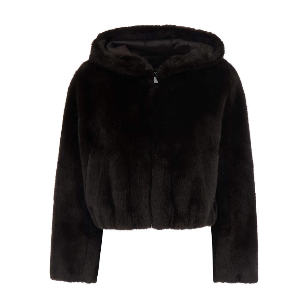 Pinko - Faux Fur & Shearling Jackets - Jackets - Damen - Braun - S