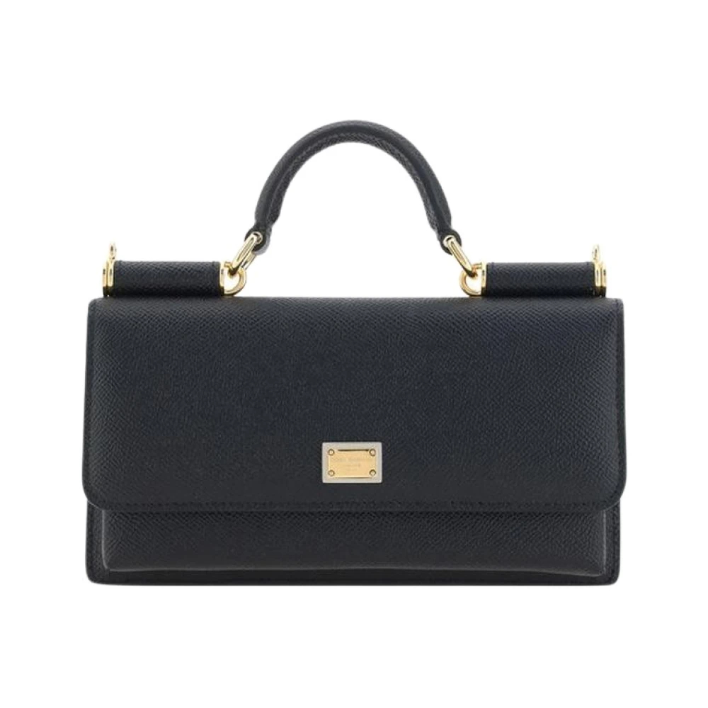 Dolce & Gabbana - Dauphine Telefon Tasche In Schwarz - Bags - Damen - Schwarzk - One Size - Bild 5