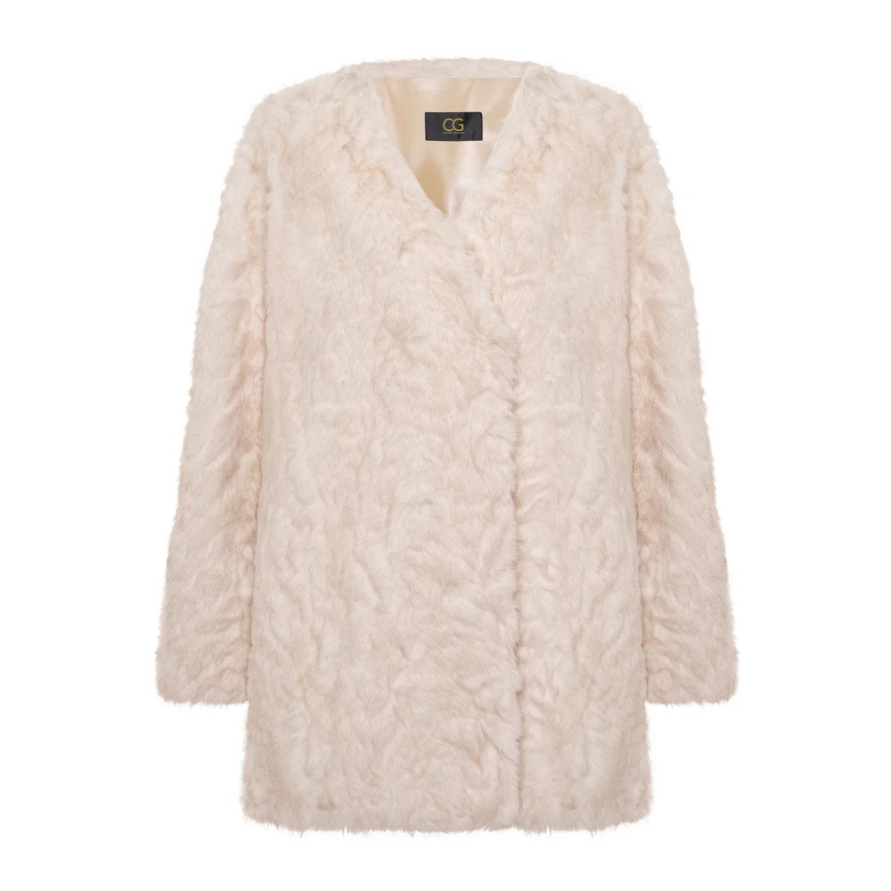 Cesare Gaspari Damen Beige - Faux Fur Shearling Jackets - Jackets - M