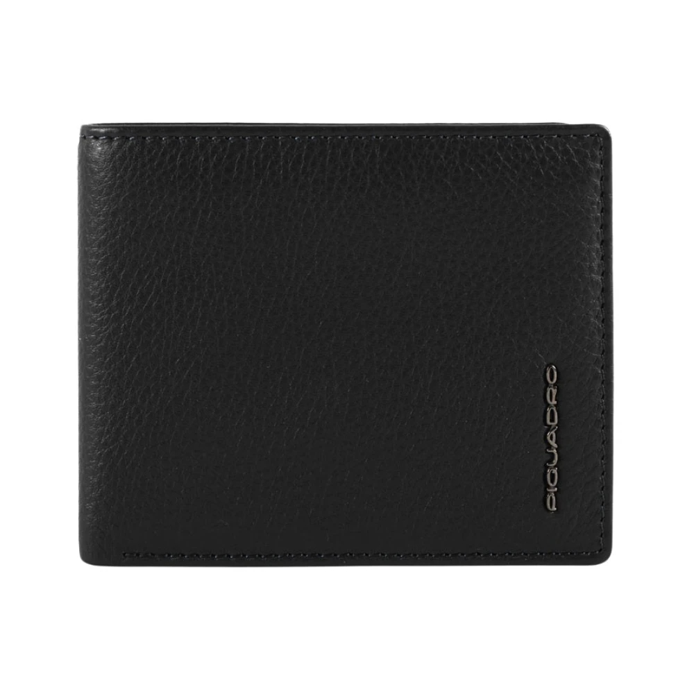 Piquadro Herren Schwarz - Brieftasche Mit Klapp-Ausweisfenster- Münz - Accessories - K - One Size