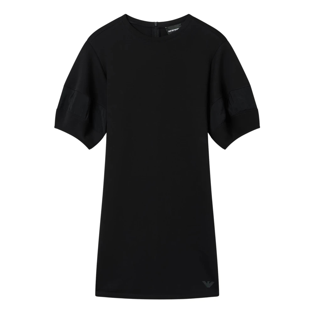 Emporio Armani Damen Schwarz - Jersey-Kleid Mit Halben Ärmeln - Dresses - K - S