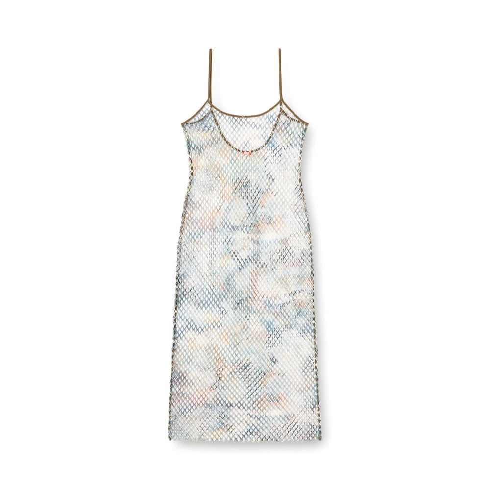 Diesel - Gaya-Utlt Langes Mesh-Kleid - Swimwear - Damen - Grün - M