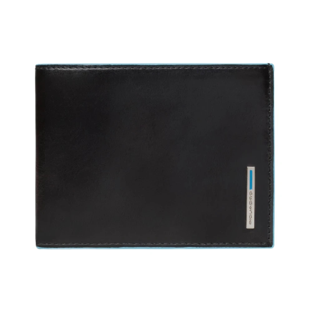 Piquadro Herren Schwarz - Brieftasche Mit Münzfach Und Rfid-Blocker - Accessories - K -One Size