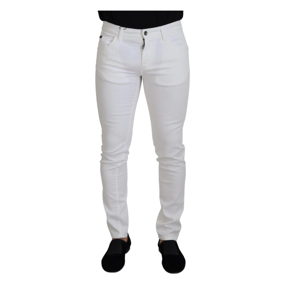 Dolce & Gabbana Herren Weiß - E Stretch-Denim Skinny Jeans - Jeans - Xs