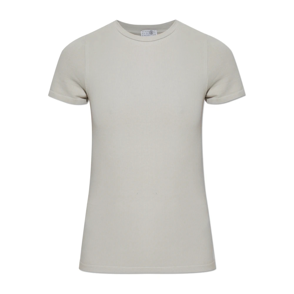 Mm6 Maison Margiela Damen Grau - T-Shirt Aus Der Underwear Kollektion - Tops - L