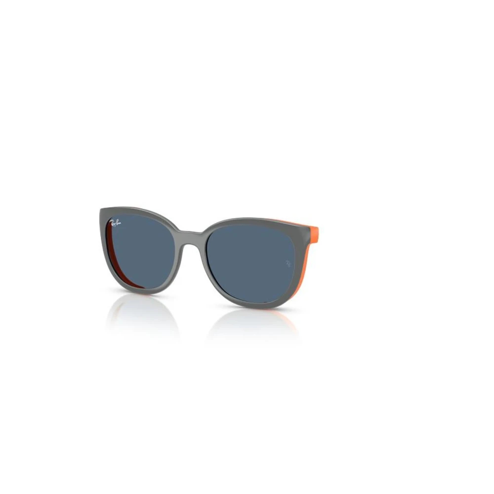 Ray-Ban Rb1631 Clip-On Kids Bio-Based Dunkelgrau Auf Kautschuk Orange Fassung Blau Glas 45-16, RB1631C - Bild 5