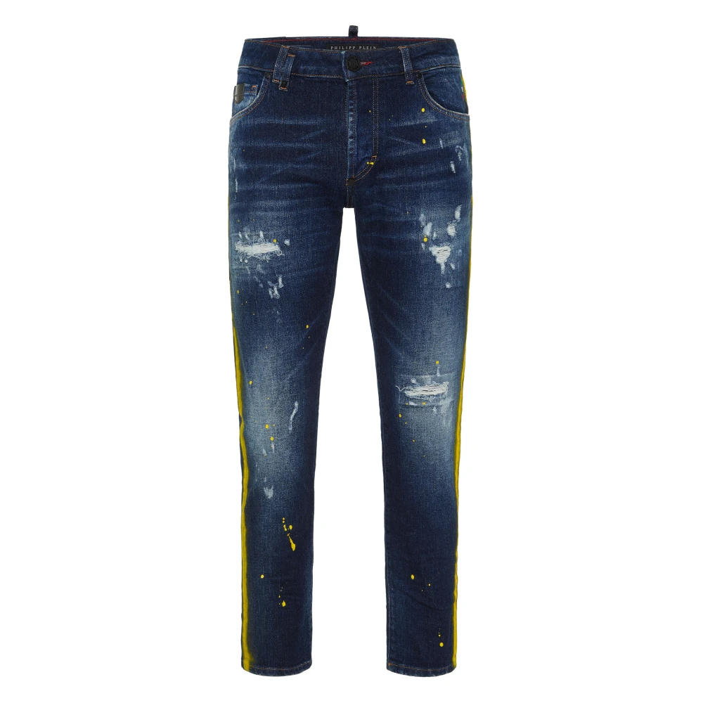 Philipp Plein Herren Blau - 5-Pocket Skinny Jeans - Jeans - W32