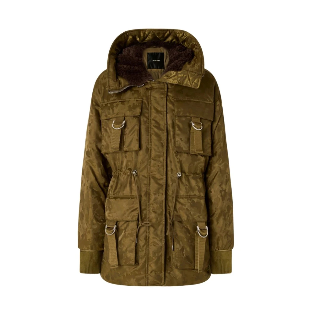 Pinko - Daunenjacke Mit Kapuze - Jackets - Damen - Grün - S