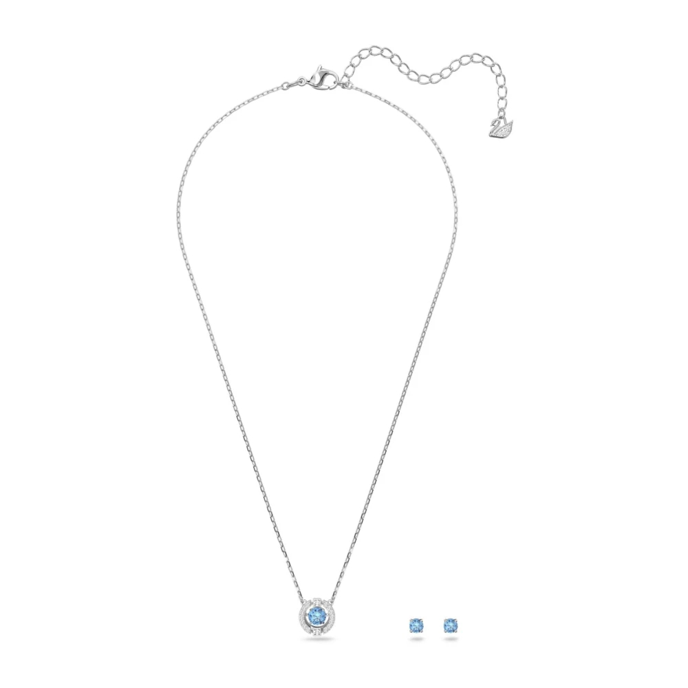 Swarovski - Sparkling Dance Set Round - Accessories - Damen - Blau - One Size