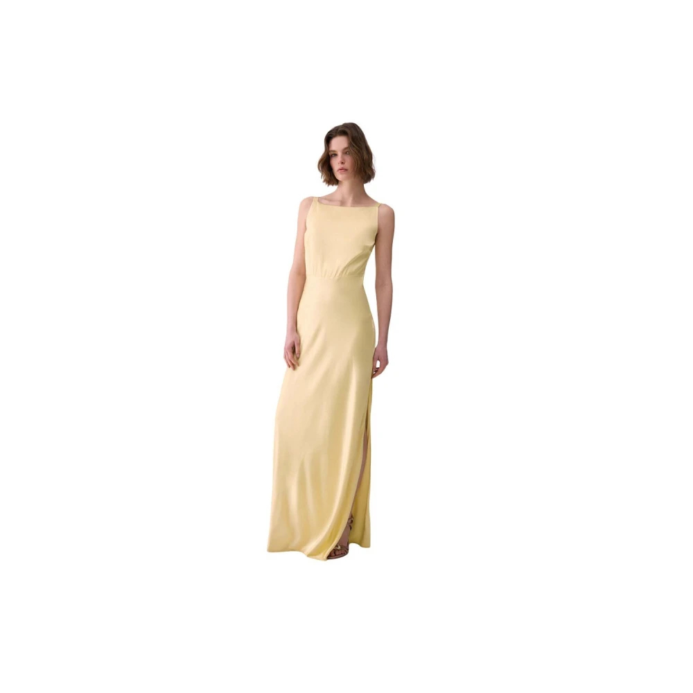 Liu Jo Damen Gelb - Ärmelloses Maxikleid - Dresses - S
