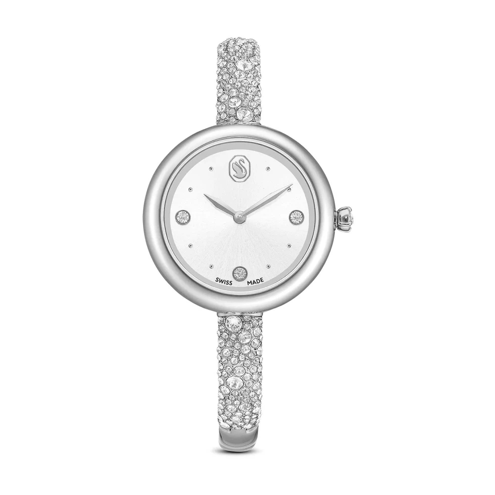 Swarovski Sublima Bangle Uhr, Schweizer Produktion, Metallarmband, Edelstahl Silberfarben - Bild 5