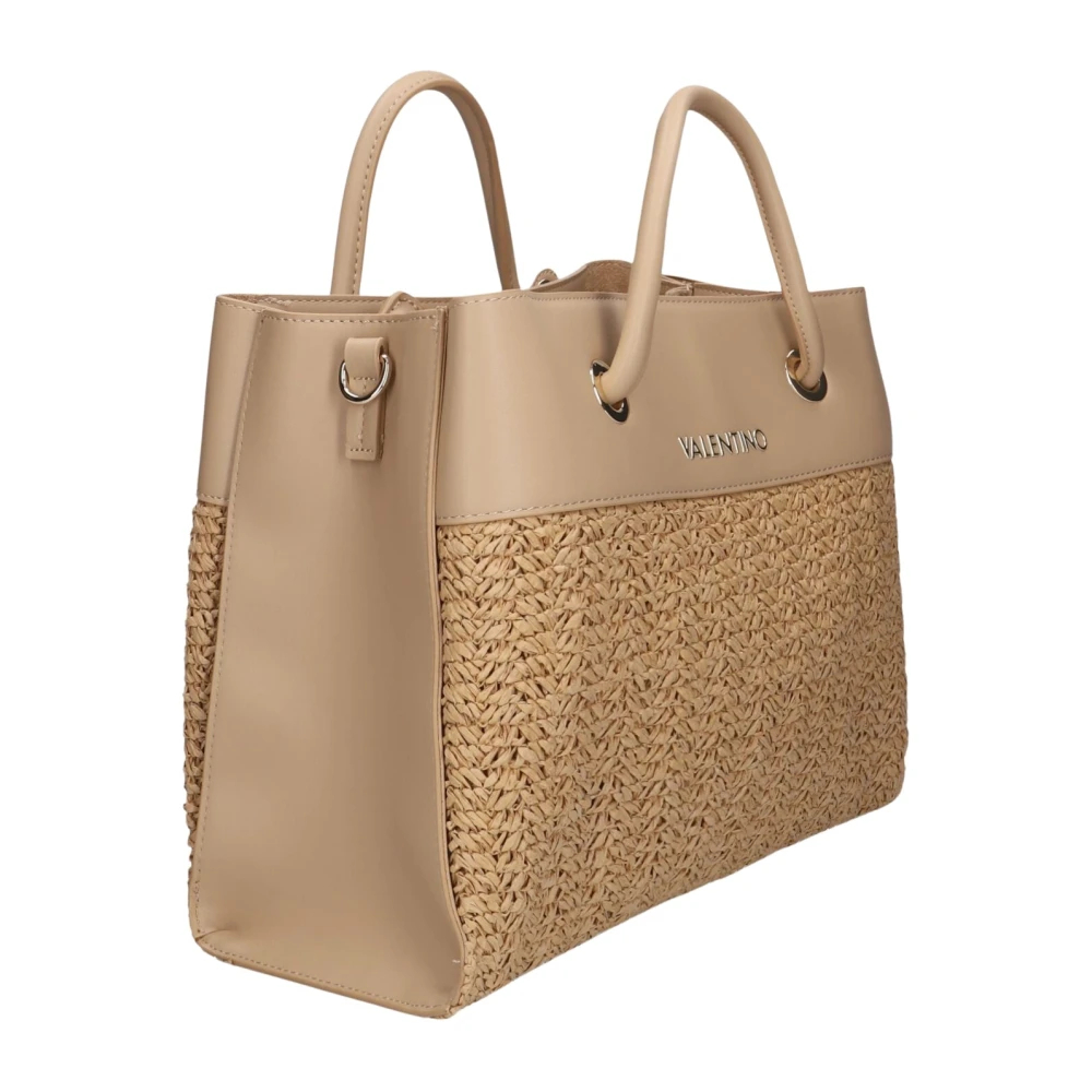 Valentino, Damen, Handtasche, Alexia Summer Shopper Tasche 35 cm, Beige - Bild 5