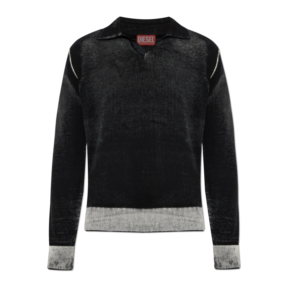 Diesel - K-Lorenzo - Knitwear -Herren -Schwarzk -L