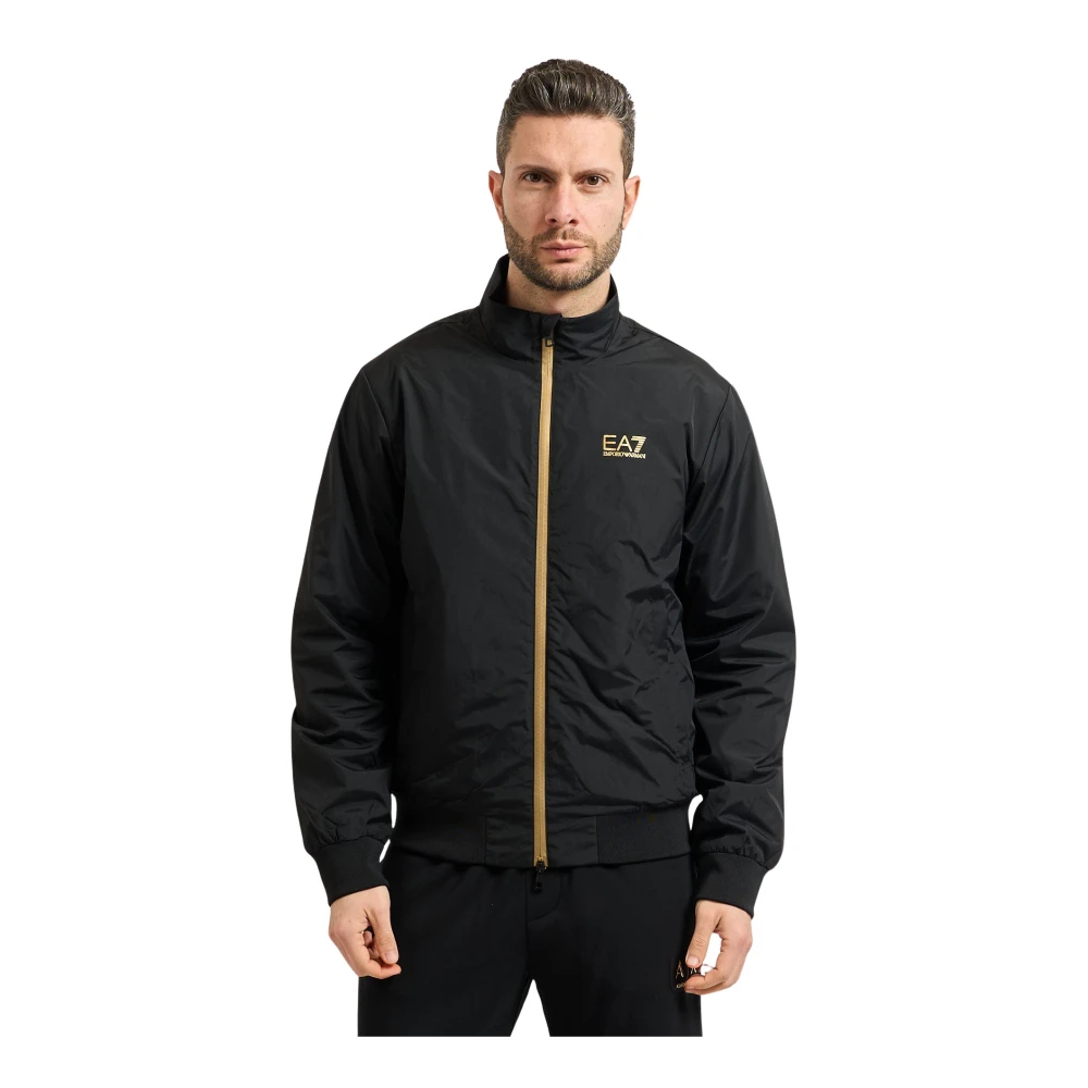 Emporio Armani Herren Schwarz - Nylon Bomberjacke - Jackets - K - Xl