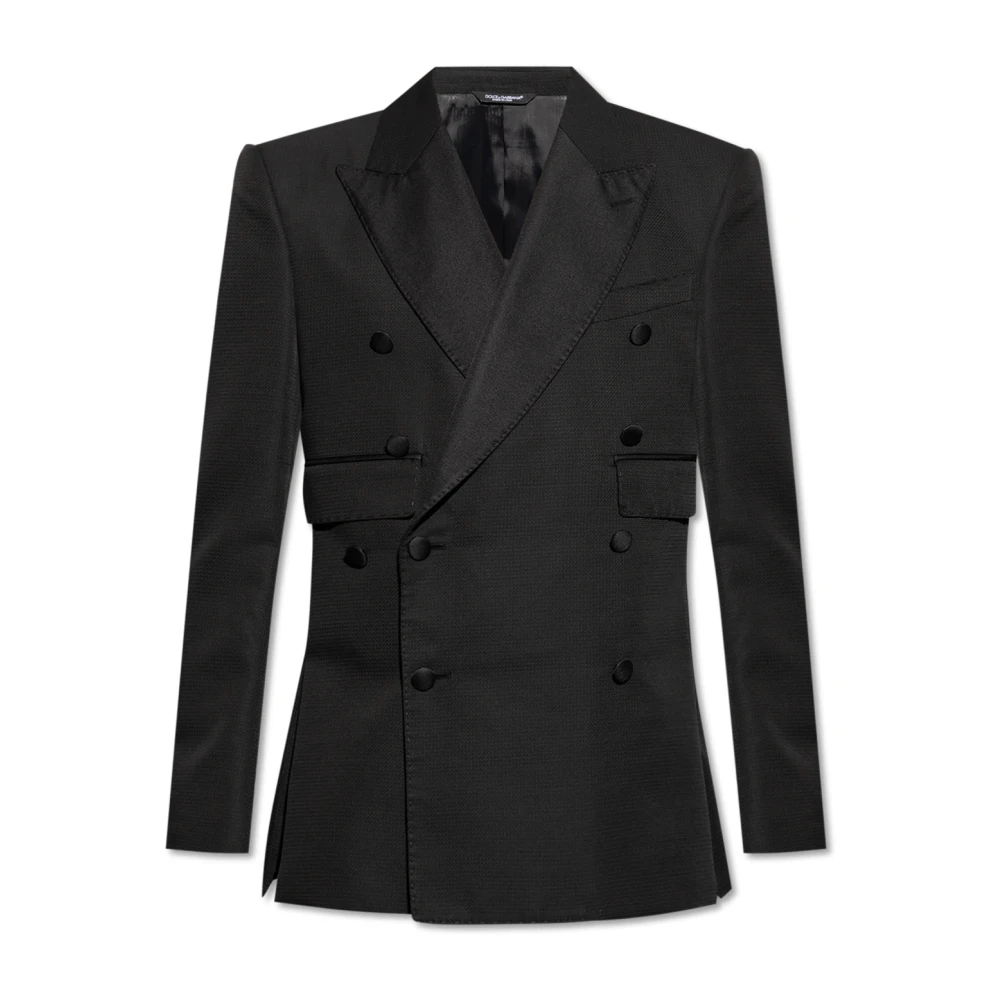 Dolce & Gabbana Herren Schwarz - Doppelreihiger Blazer - Jackets - K -M