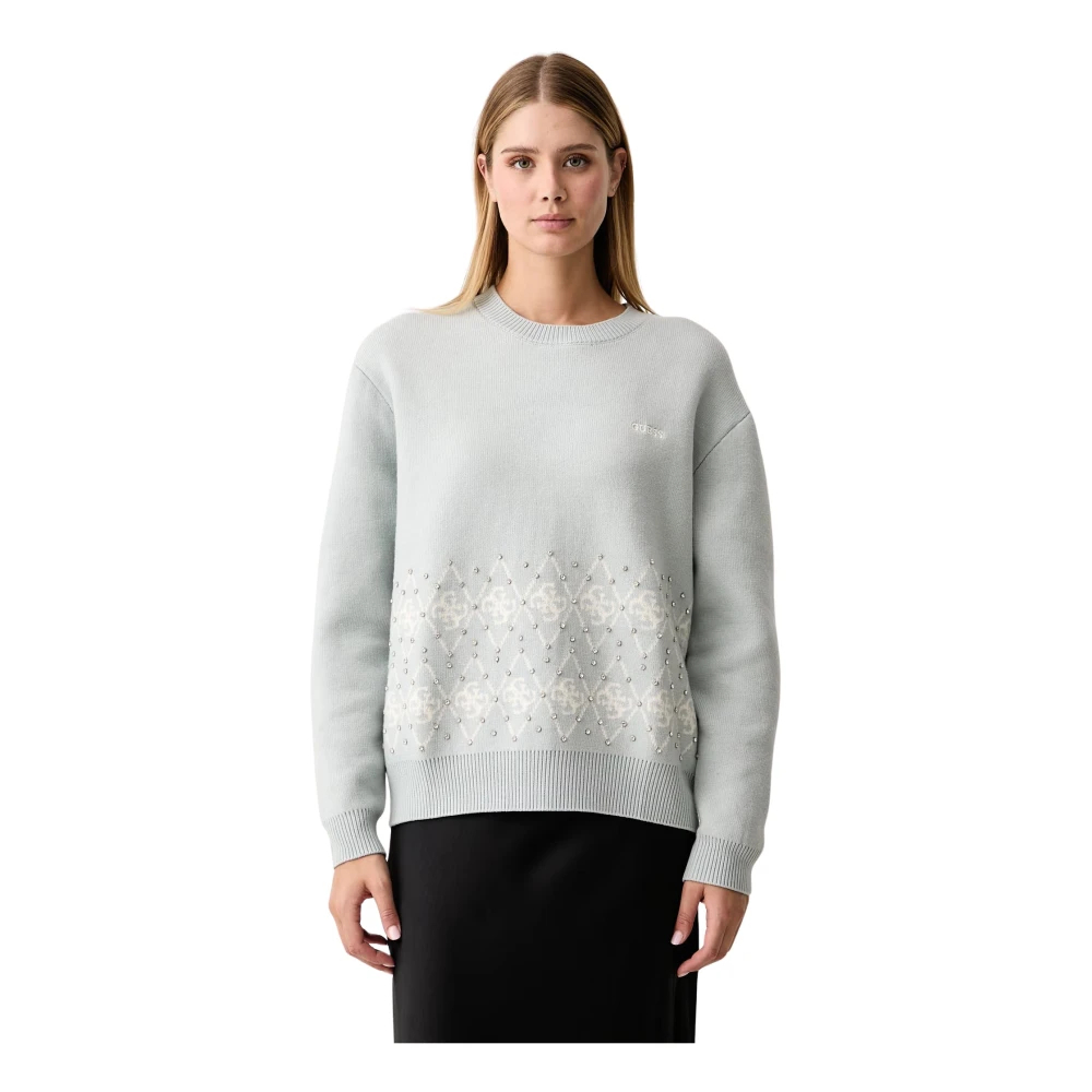 Guess Damen Vert -Jacquard-Pullover Lily - Bild 3