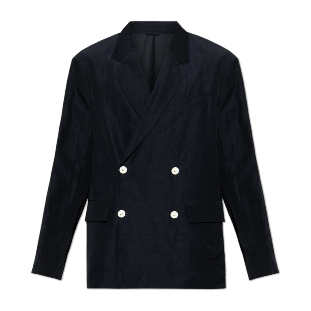 Emporio Armani Herren Schwarz - Zweireihiger Blazer - Jackets - K - L