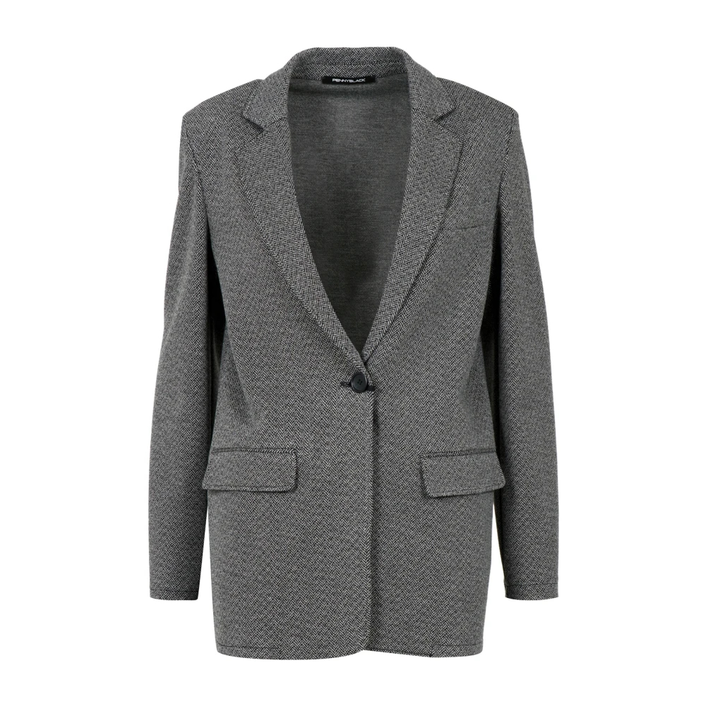 Pennyblack Damen Grau - Jacquard Blazer - Jackets - Xs