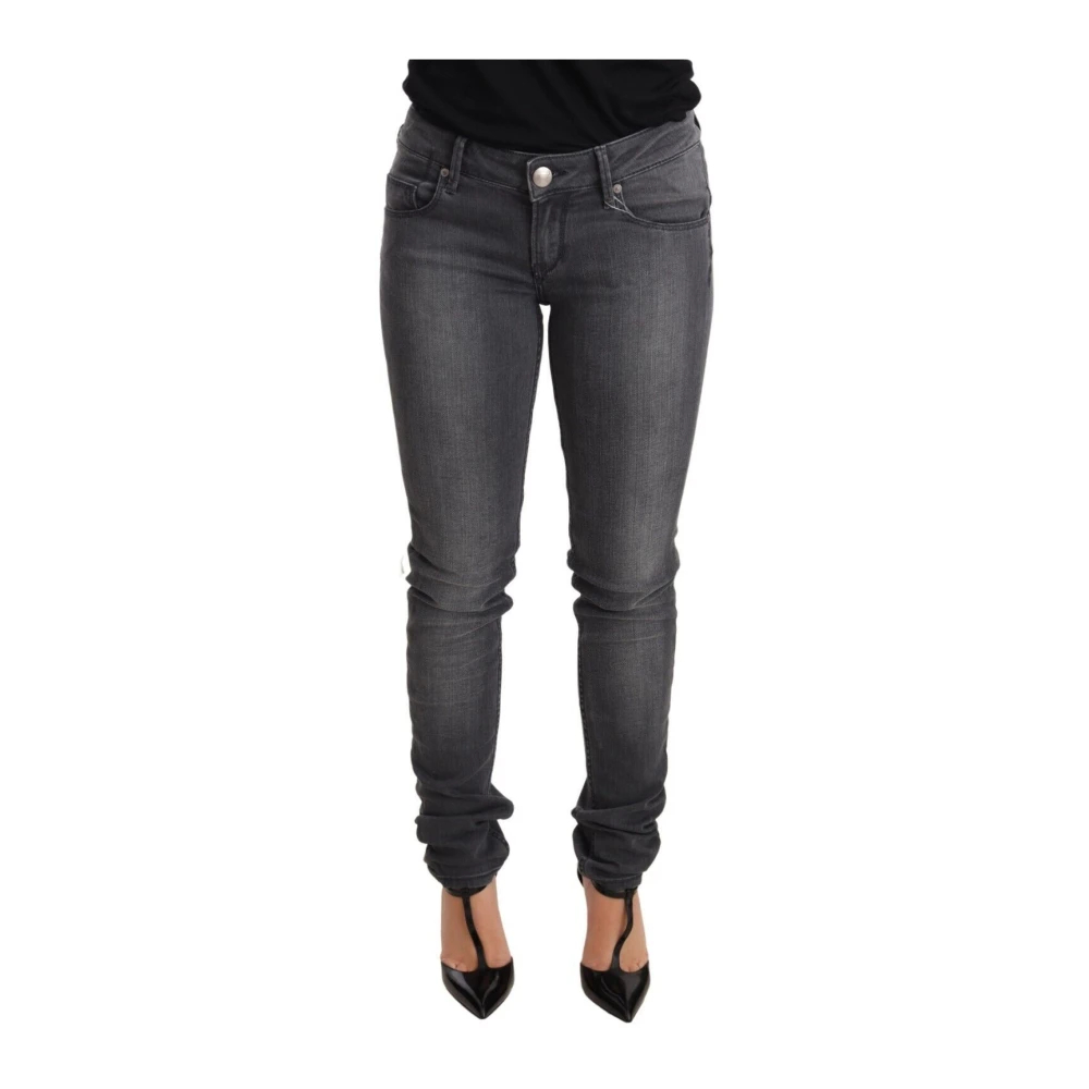 Acht Damen Grau - Low Waist Skinny Denim - Jeans - W26