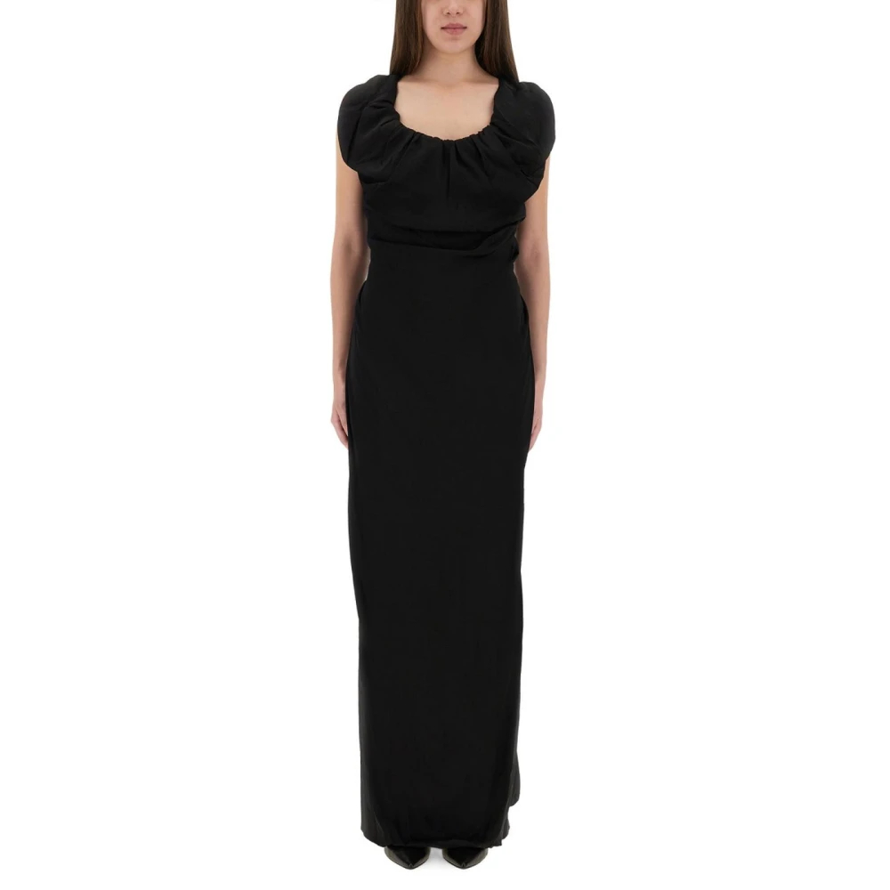 VIVIENNE WESTWOOD | Black viscose and silk Ginnie Amber long dress | Women | 40 - Bild 3