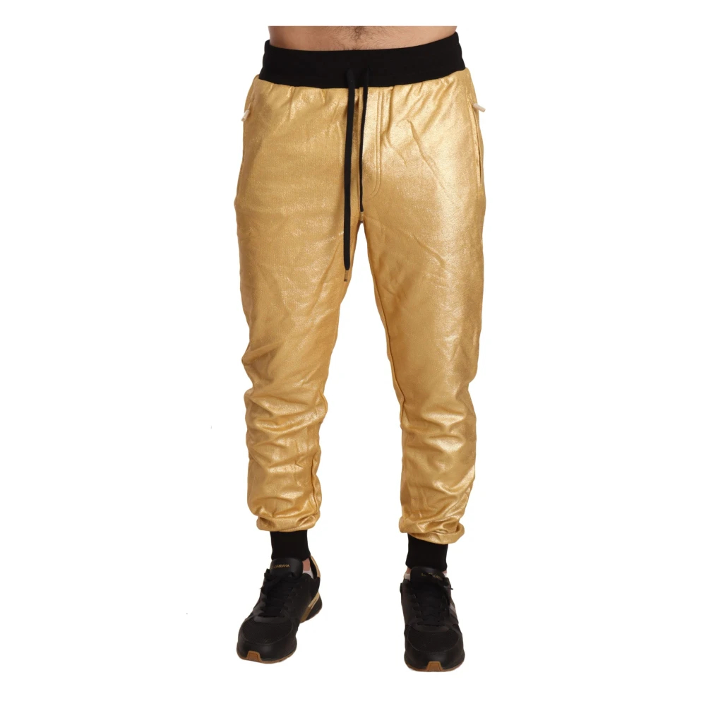 Dolce & Gabbana Herren Gelb - Goldenes Jahr Des Schweins Sweatpants - Trousers - M