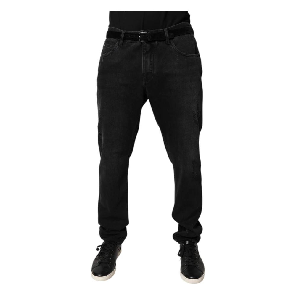 Dolce & Gabbana Herren Schwarz - Skinny Denim Jeans - Jeans - K - 2XL