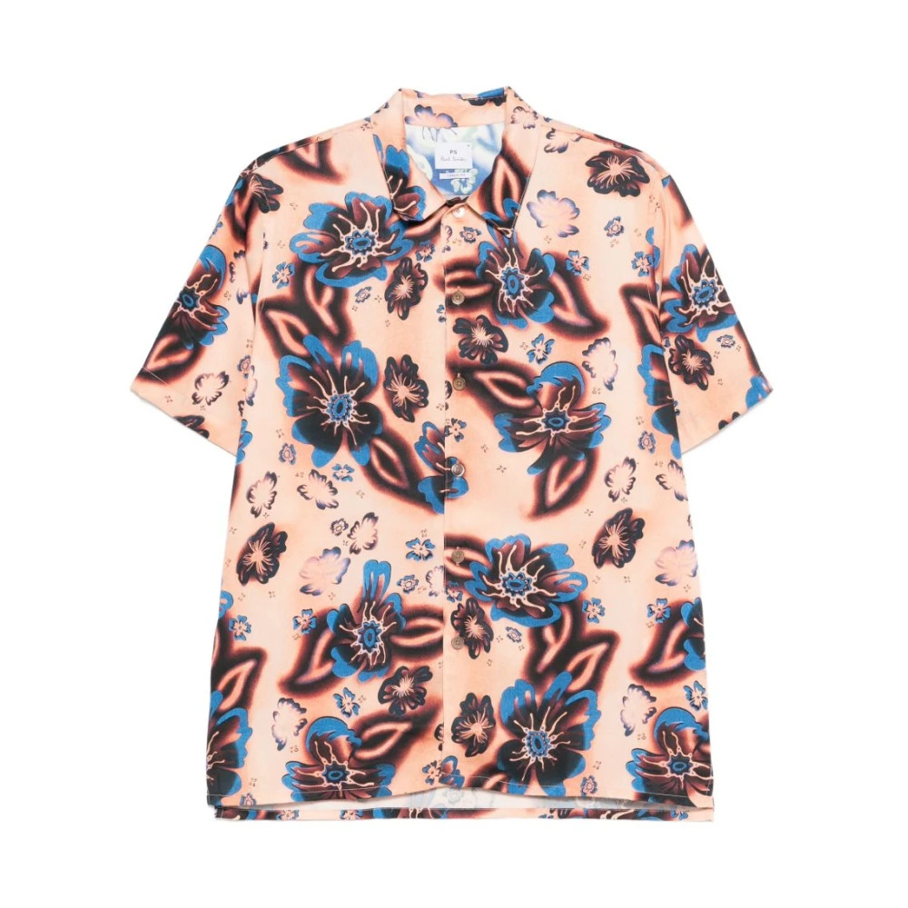 Paul Smith Herren Multicolor - Kurzärmeliges Hemd Mit Blumenmuster - Shirts - Mehrfarbig - S