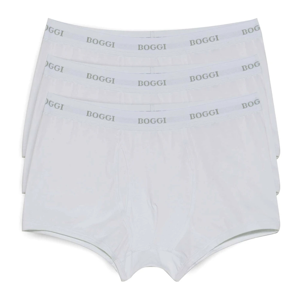 Boggi Milano Herren Weiß - Stretch Baumwolljersey Boxershorts - Underwear - 2XL