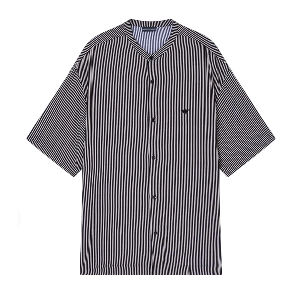 Emporio Armani Herren Multicolor - Em005144 Af20445 F1039 Kurzarmhemd - Shirts - Mehrfarbig - M
