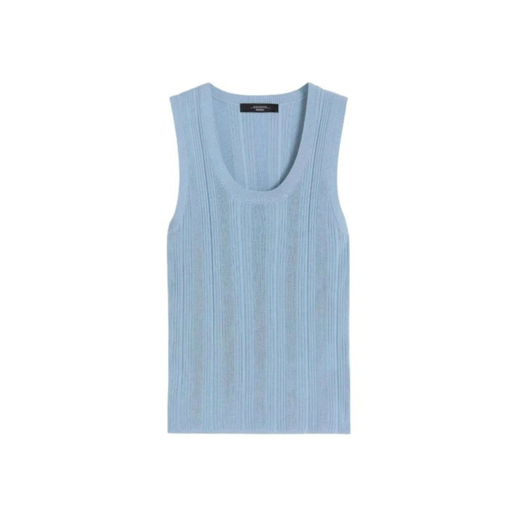 Weekend Max Mara Damen Blau - Wkdcose Ärmelloses Oberteil - Tops - Xs
