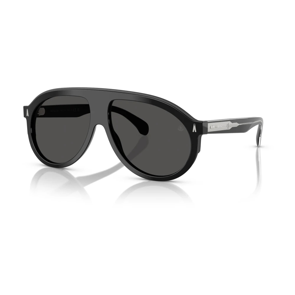 Moncler Unisex Dunkelgrau Sunglass Fhaite - Rahmenfarbe: Schwarz Glänzend, Linsenfarbe: - Bild 6