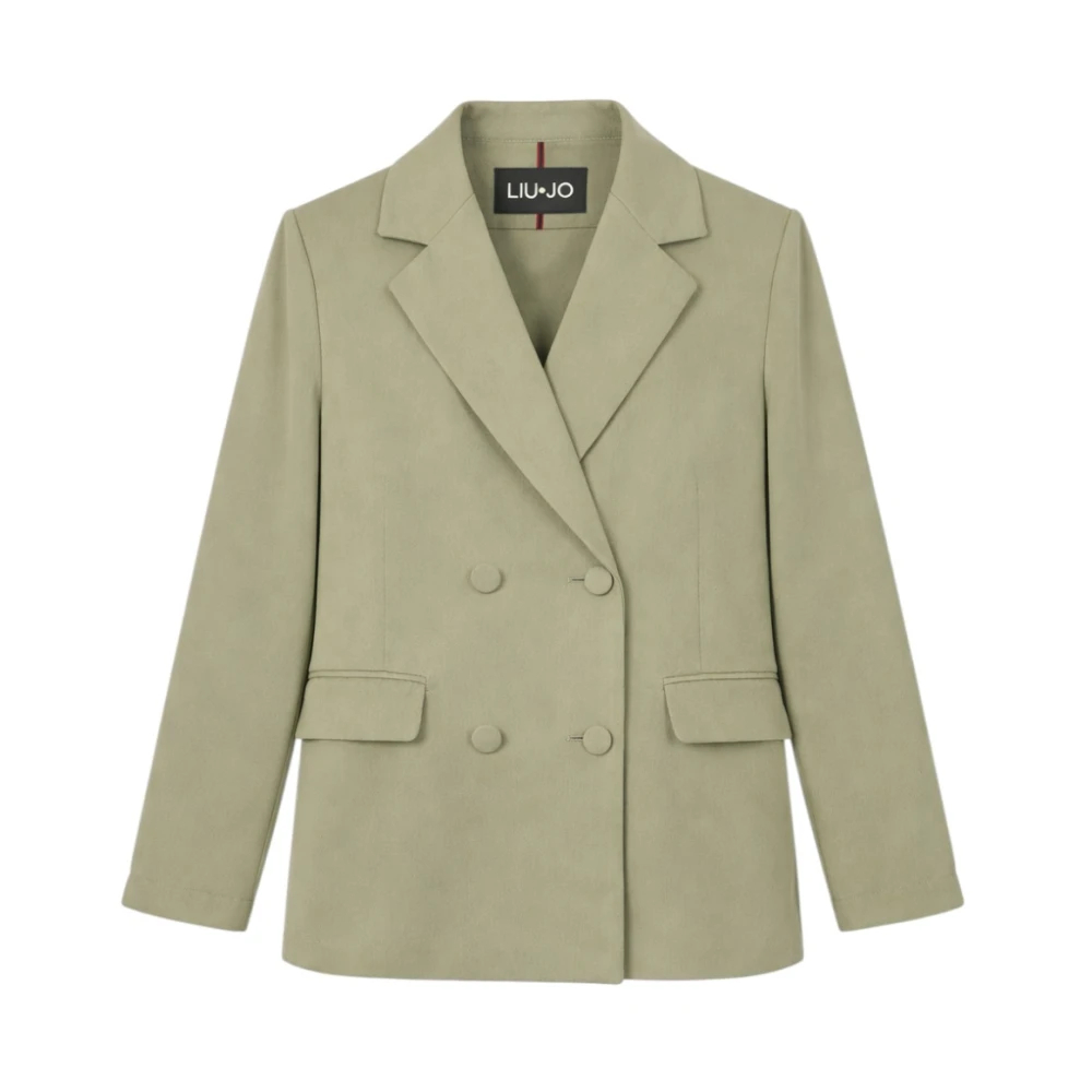 Liu Jo Damen Grün - Doppelreihiger- Fließender Blazer - Jackets - Xl