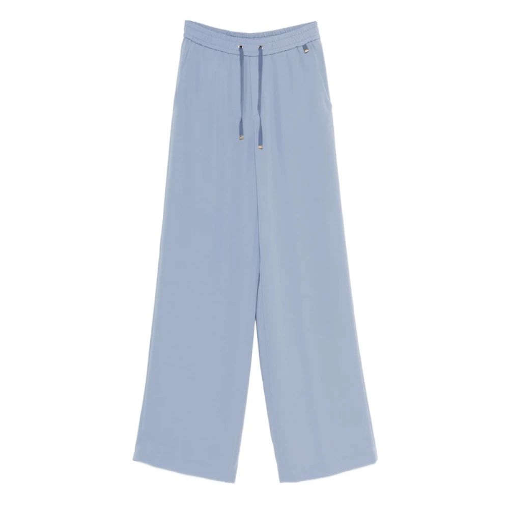 Herno Damen Blau - Drawstring Palazzo Pants - Trousers - L