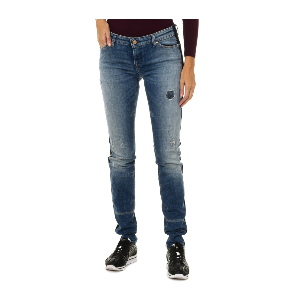 Armani Jeans Damen Blau - Zerrissene Skinny Jeans - Jeans - W24