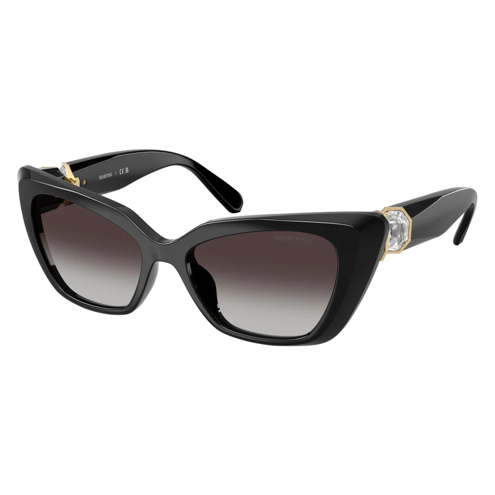Swarovski 0SK6047 Damen-Sonnenbrille Vollrand Cat Eye Kunststoff-Gestell, schwarz - Bild 10
