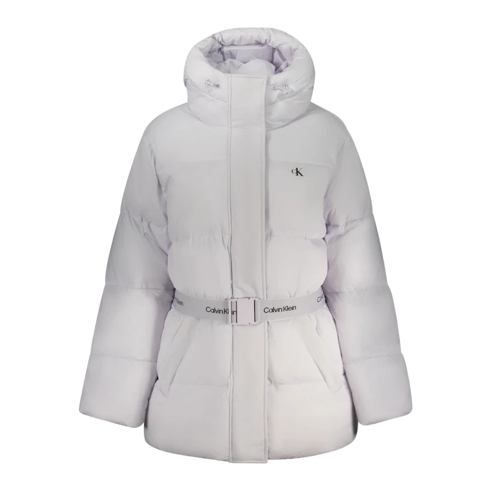 Calvin Klein, Damen, Winterjacken, Piumino Midweight con Cintura, Violett, (XS) - Bild 3