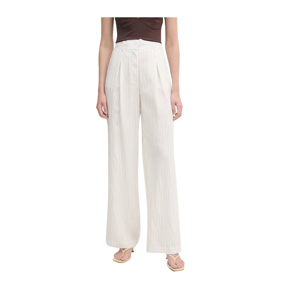Patrizia Pepe Damen Weiß - Palazzo Hose - Trousers - M
