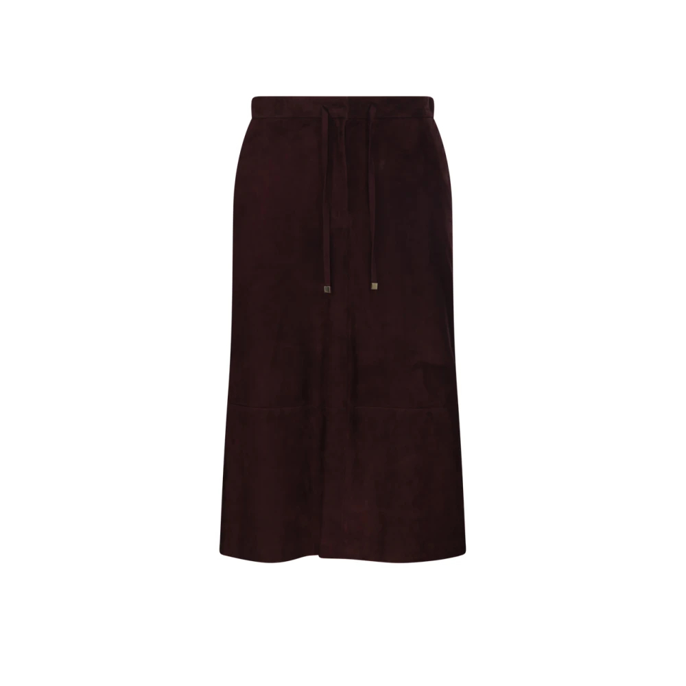 Max Mara - Gazza Lederrock - Skirts - Damen - Braun - Xs
