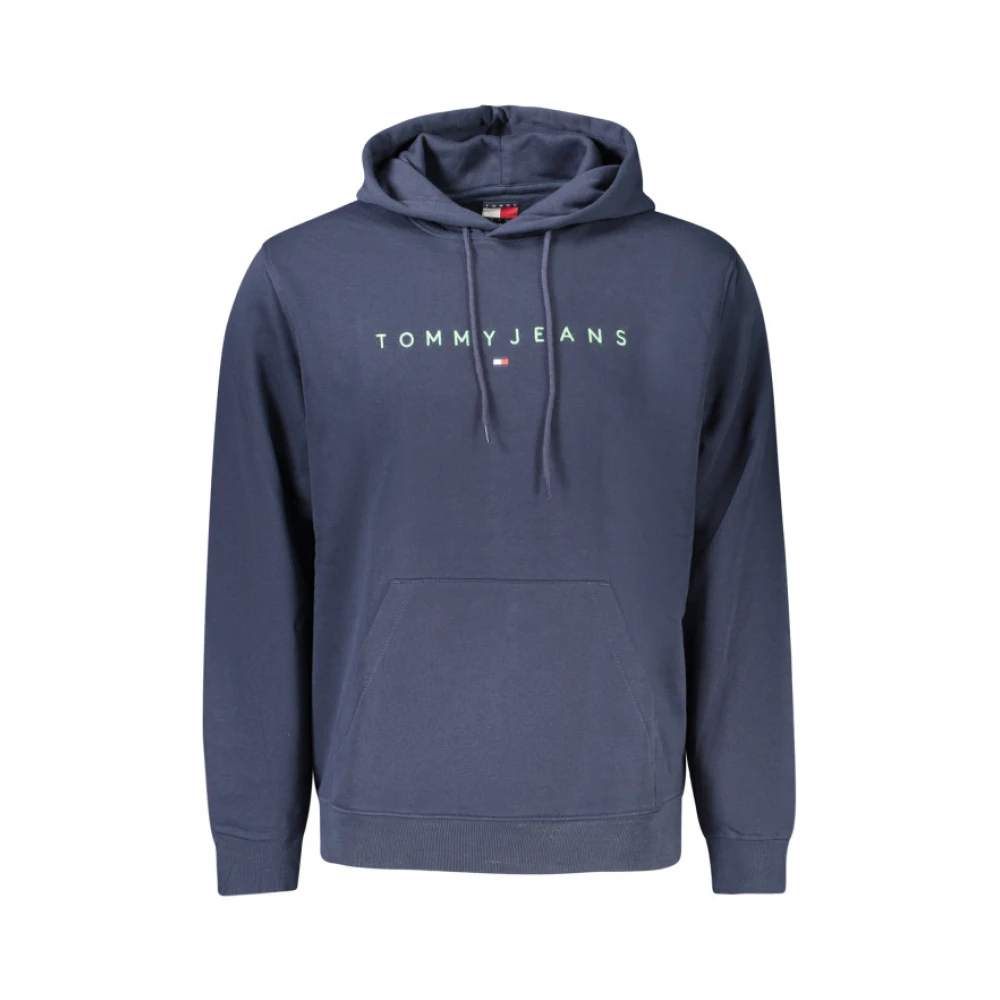 Tommy Hilfiger Herren Blau Casual Hoodie Embroidered Logo Blue Cm - Bild 5