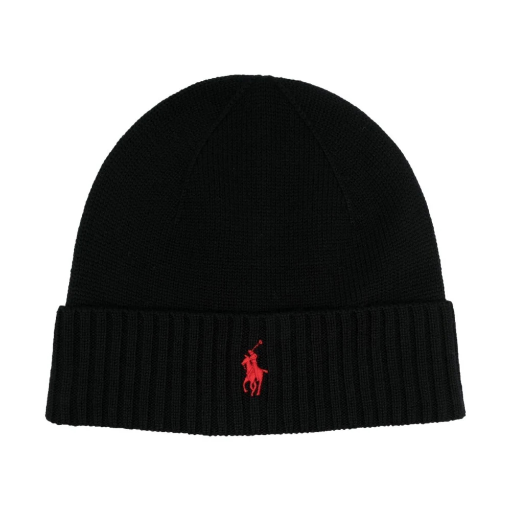 Polo Ralph Lauren Schwarz Merino Wool Beanie - Image 3