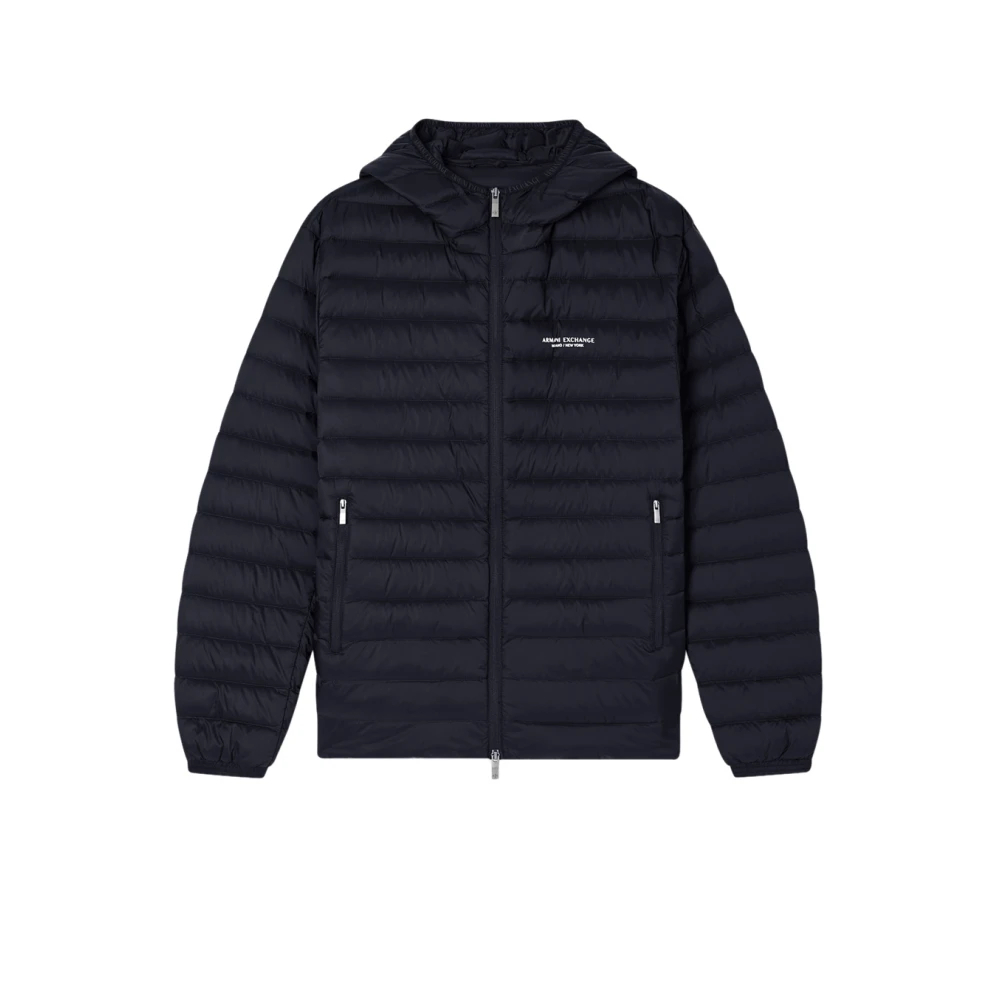 VAN GRAAF Armani Exchange Herren Schwarz Steppjacke Polyamid Klein - Bild 4