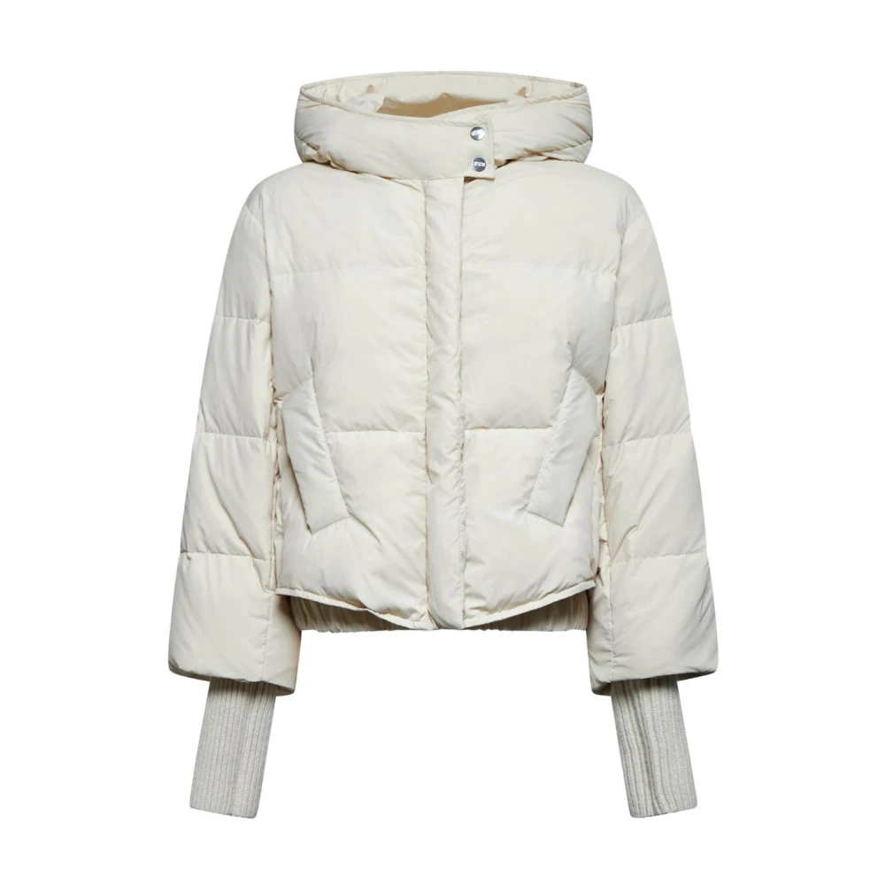 Silvian Heach Damen Beige - Kurze Daunenjacke Mit Hohem Kragen - Jackets - 2XS