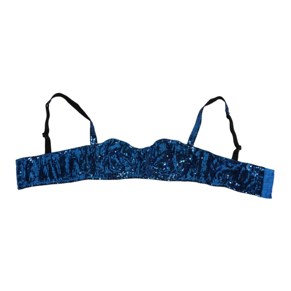 Dolce & Gabbana Damen Blau - E Pailletten Balconette-Bh Unterwäsche - Underwear - S