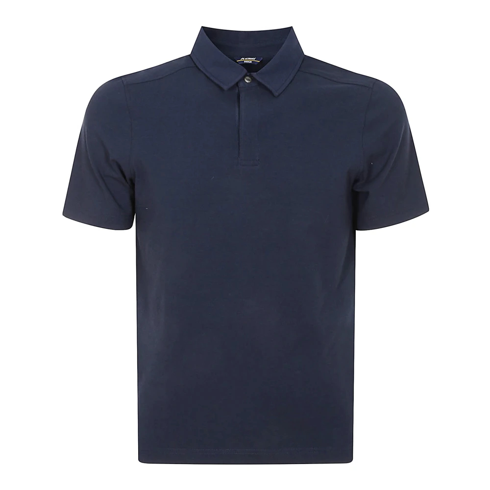 K-Way Herren Blau - Ice Cotton Polo Shirt Mit Kurzen Ärmeln - Tops - M