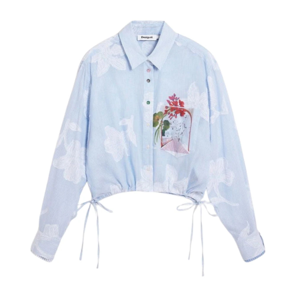Desigual Damen Blau Hemd Cam Parker Shirt Mittel - Bild 4