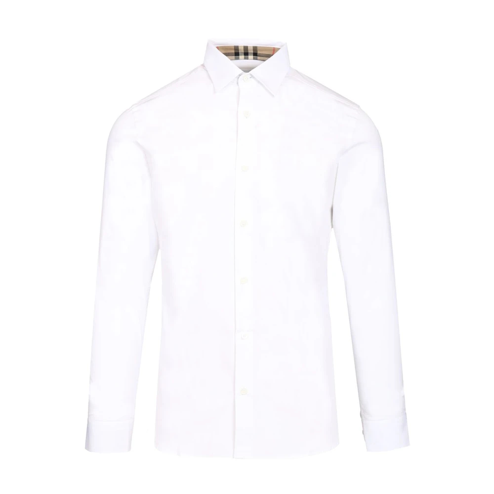 Burberry Herren Weiss Hemd Mit Baumwolle, Gr. L - Bild 3