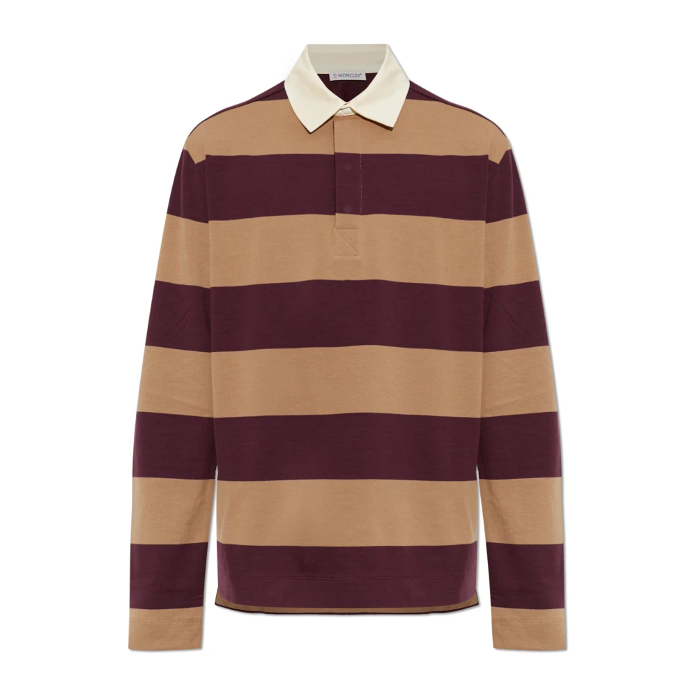 Moncler Herren Sand Poloshirt Aus Baumwolle, Gr. M - Bild 5