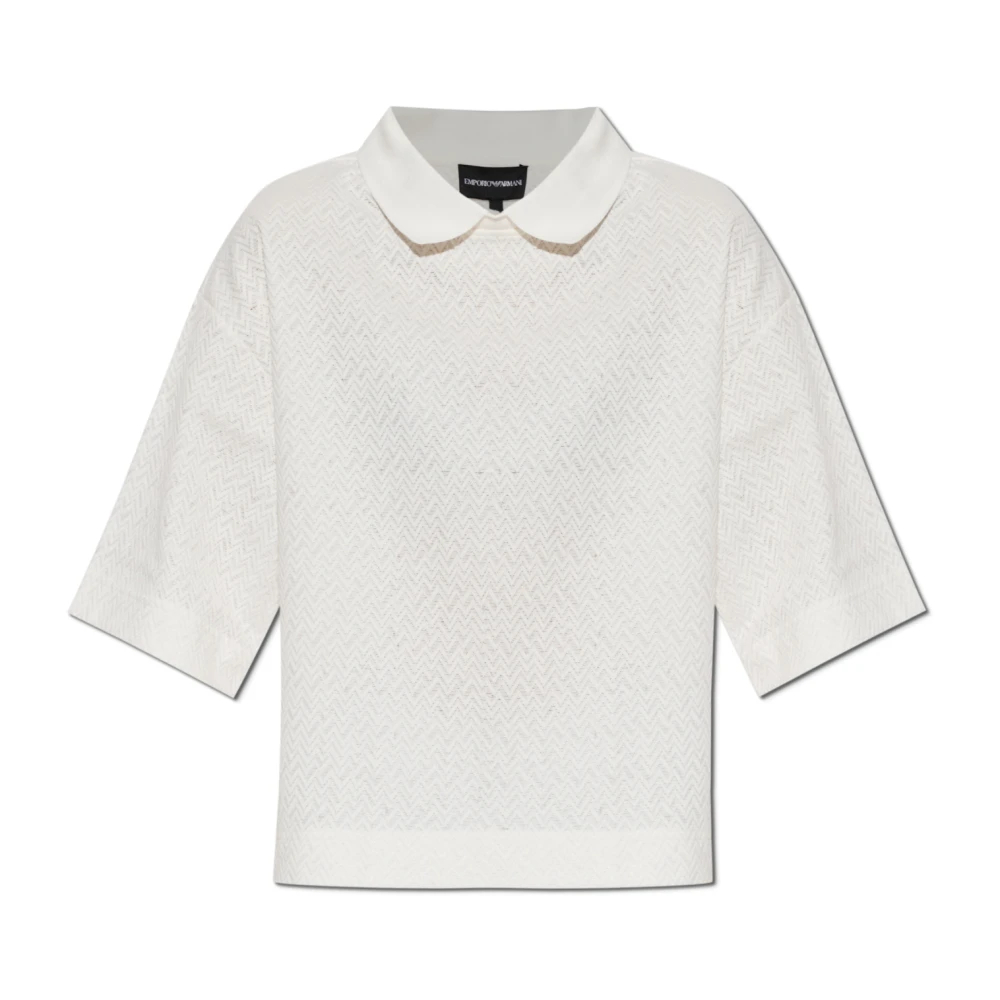 Emporio Armani Damen Weiß - Oversized Top - Tops - M