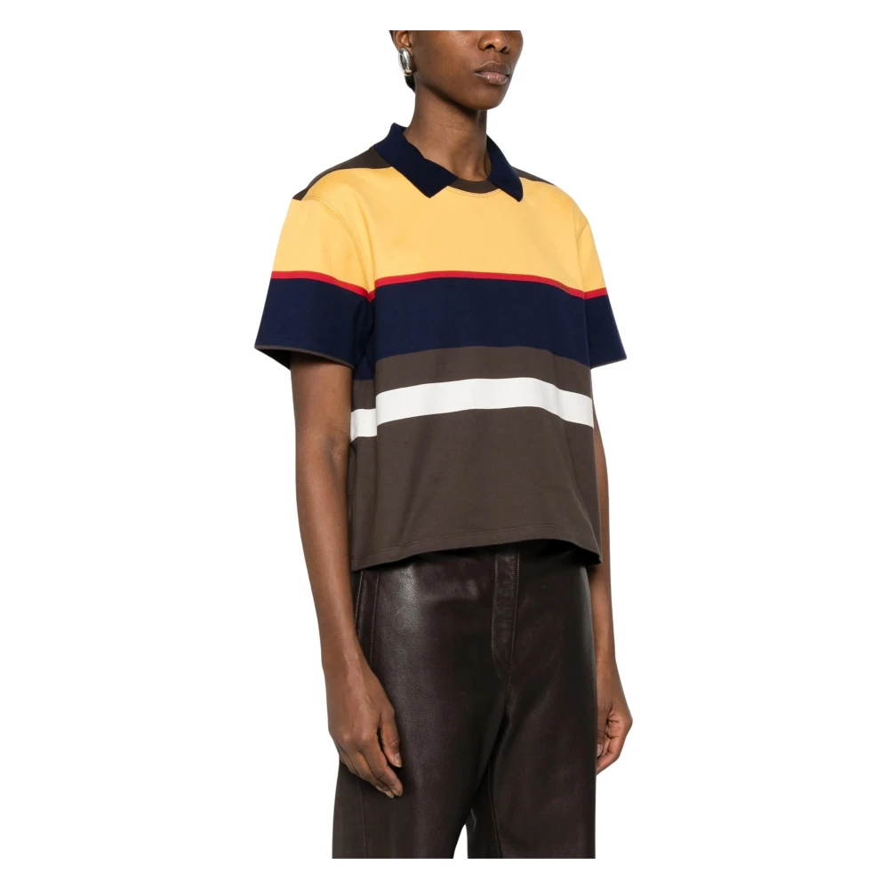 Versace Damen Multicolor - Gestreiftes Poloshirt - Tops - Mehrfarbig - M