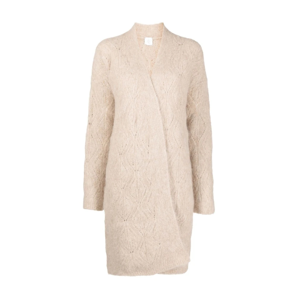 Eleventy Damen Beige - Lange Strickjacke - Knitwear - Xs